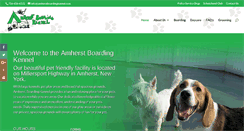 Desktop Screenshot of amherstboardingkennel.com