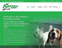 Tablet Screenshot of amherstboardingkennel.com